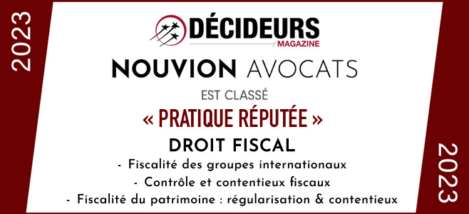 Décideurs magazine 2023 droit fiscal